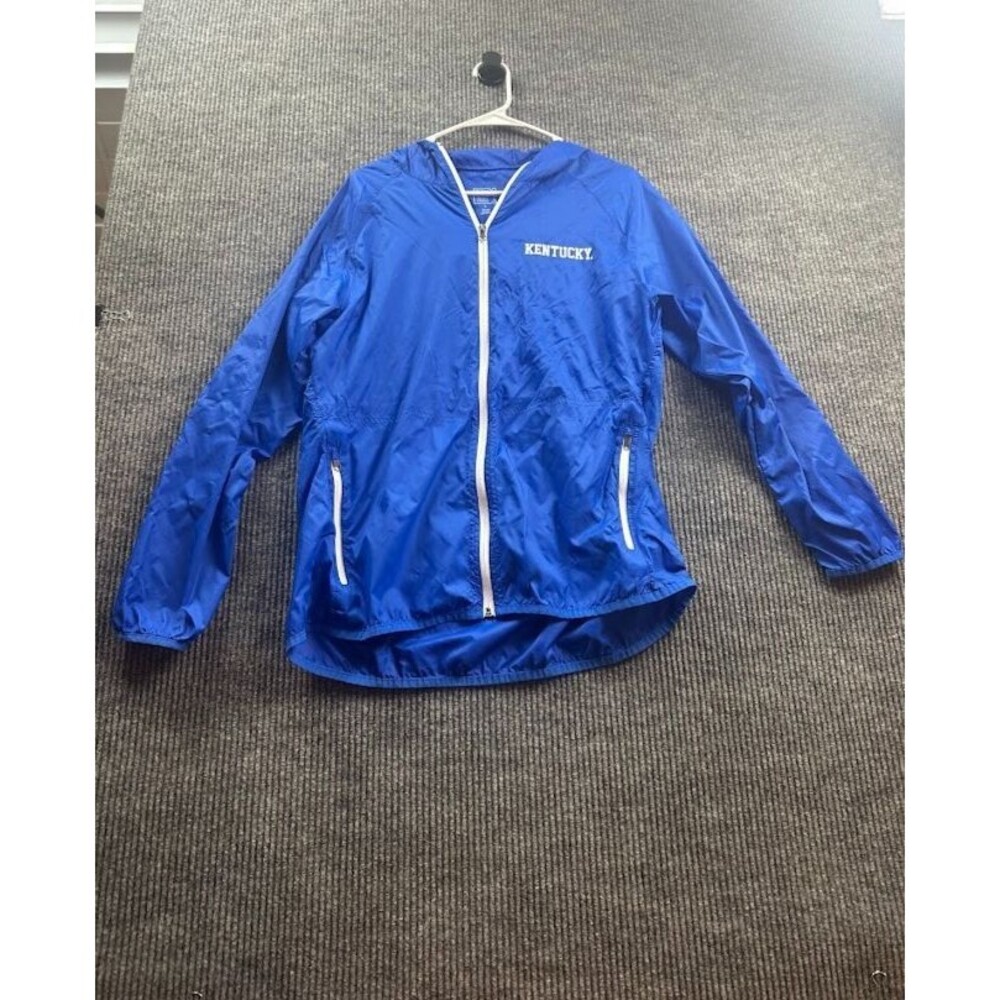 University of Kentucky Wildcats Windbreaker Men Or Women’s Size L Wildcat Blue